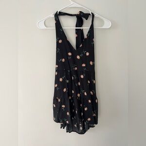 Black and floral halter top!